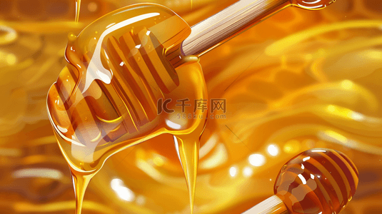 蜂蜜适量背景图片_黄色粘稠蜂蜜的背景