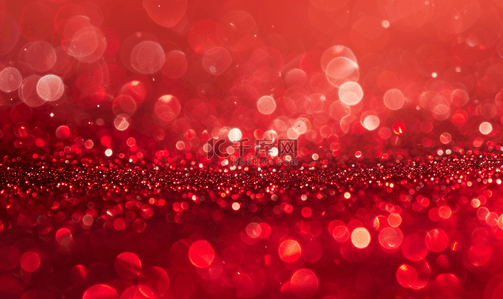 抽象模糊红色闪光闪光散焦散景光圣诞背景