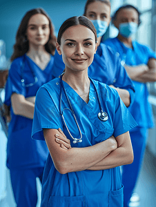 医疗保健医疗医生护士与病人医院住院病人的医生护士