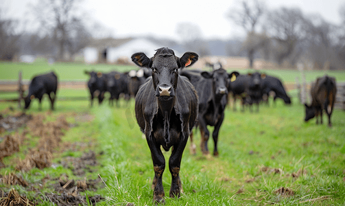 宾夕法尼亚州兰开斯特县农场的牛