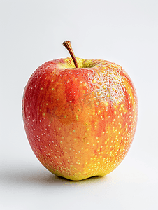 白色背景的苹果晚会健康饮食桌上的水果