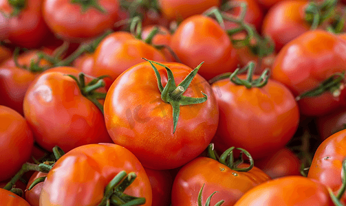 樱桃图案摄影照片_水果摊贩番茄蔬菜水果的背景肖像