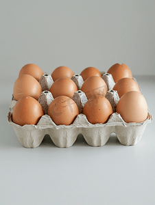 空包装中的鸡蛋剩余产品剩余食物