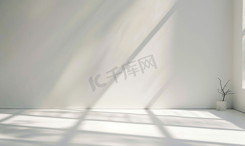背景窗帘摄影照片_白墙背景上的抽象阴影滴