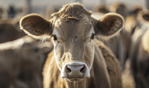红色小五角星摄影照片_宾夕法尼亚州兰开斯特县农场的牛