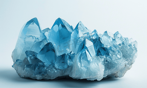 海蓝宝石蓝色水晶矿物石
