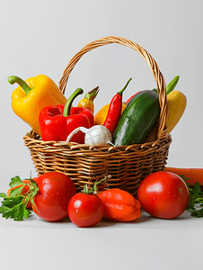 蔬菜静物健康食品从花园里收获