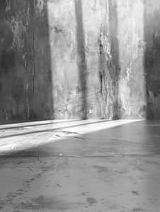 空灰色混凝土地板工作室背景