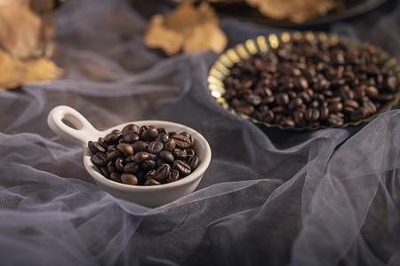 咖啡豆素材秋季风格图片
