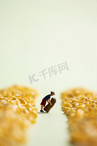 营养粥图片摄影照片_玉米碴农民劳作创意图片