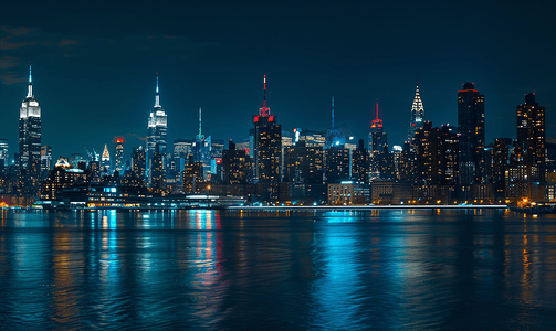 纽约摄影照片_纽约夜景