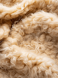 百分之百纯羊毛摄影照片_全屏米色羊毛纤维结构作为背景