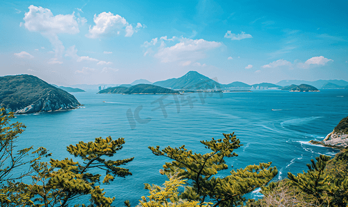 韩国丽水全罗南道海景