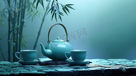 中式国风茶壶的摄影摄影配图