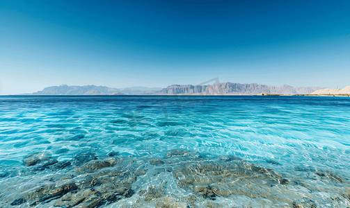 红海吉达摄影照片_沙姆沙伊赫红海的海景
