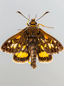 俄亥俄州夏季的银斑蝶
