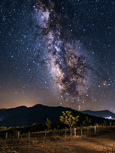 韩国旌善时间胶囊公园的银河景观