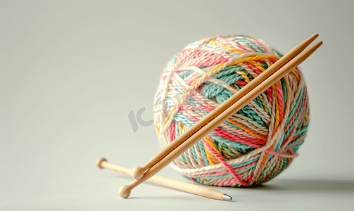纱线和织针的针织球