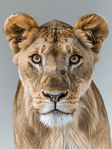 积木玩具卡头摄影照片_卡拉哈里狮子的头部特写