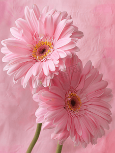 森林矢量摄影照片_两朵粉红色的巴伯顿雏菊