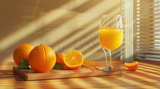 清凉一夏高清摄影照片_一杯橙子汁饮料夏天高清图片
