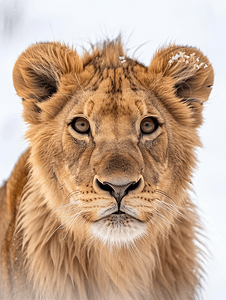 积木玩具卡头摄影照片_卡拉哈里狮子的头部特写