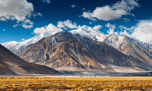 喜马拉雅山的美丽风景