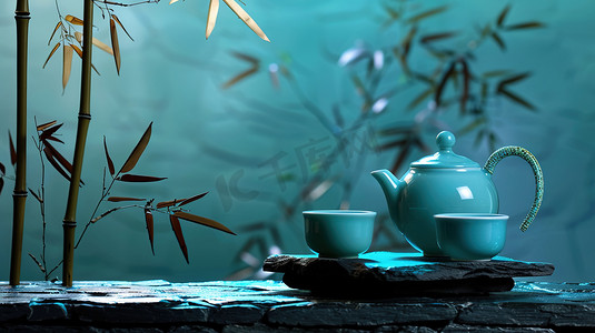 中式国风茶壶的摄影摄影配图