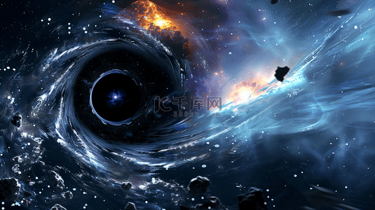 宇宙太空黑洞背景3