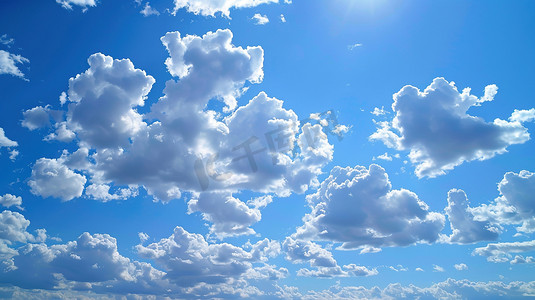 天空的白云摄影照片_蓝天白云风景的摄影高清图片