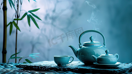 中式国风茶壶的摄影摄影图