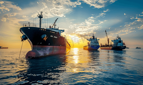 大型船舶海上运输天然气或石油全球船舶工业货运燃料