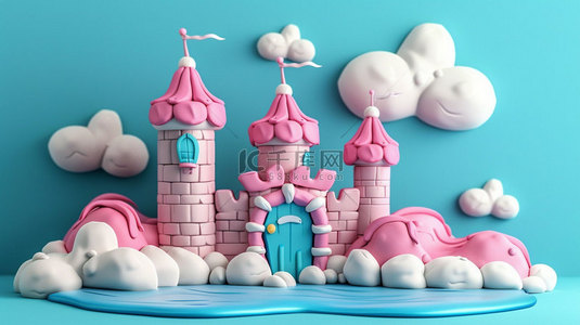 城堡城堡背景图片_城堡模型实体合成创意素材背景