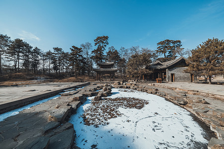 冬日的皇家园林避暑山庄