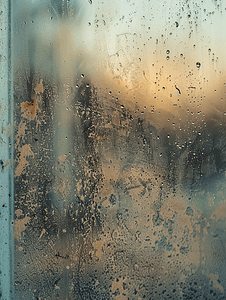 玻璃脏污窗户上有灰尘污垢细节表面浑浊