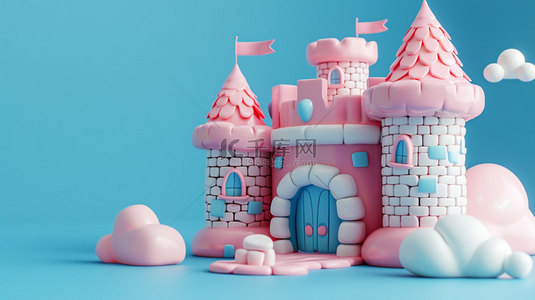 城堡城堡背景图片_城堡模型实体合成创意素材背景