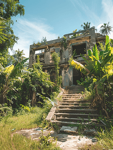 泰国普吉岛巨大的可怕废弃酒店度假村遗址