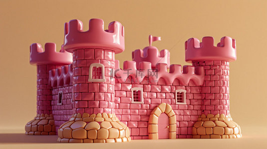 ..城堡背景图片_城堡模型实体合成创意素材背景