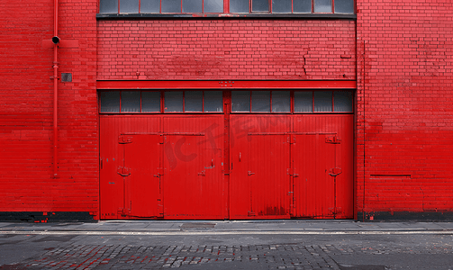 英国伦敦大楼外的红砖墙背景