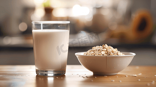 牛奶燕麦营养早餐摄影8