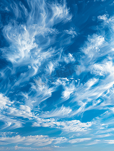 戏剧性的蓝天背景与白云