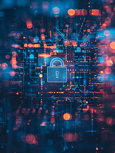 网络安全摘要技术横幅背景数据保护信息隐私