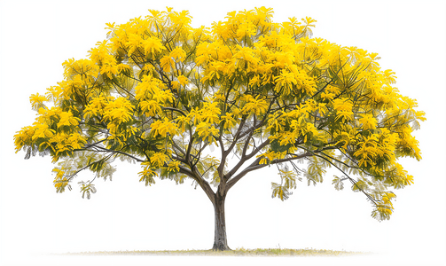 金雨树是决明瘘公园豆科植物中的一种开花植物