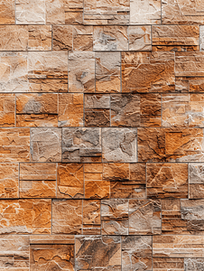 棕色平整石墙装饰表面的现代图案