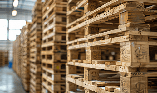 工业企业成品仓库采用木质托盘