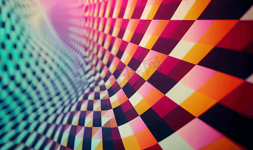 彩色的抽象的背景与直线形成一个方格网格