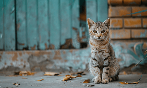 街上出现流浪猫