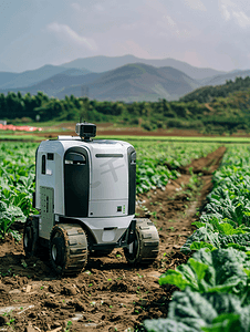 帮助运输和照料蔬菜种植园的自主机器人