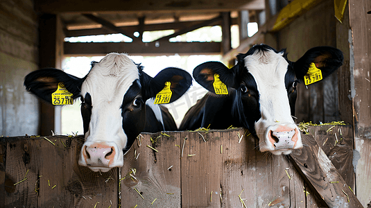 农场养殖的奶牛摄影5