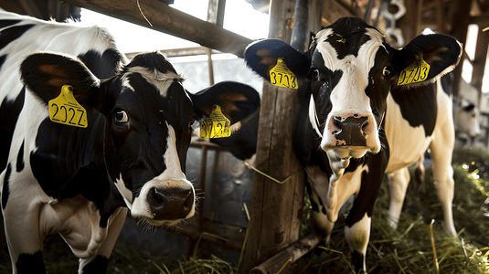 农场养殖的奶牛摄影6